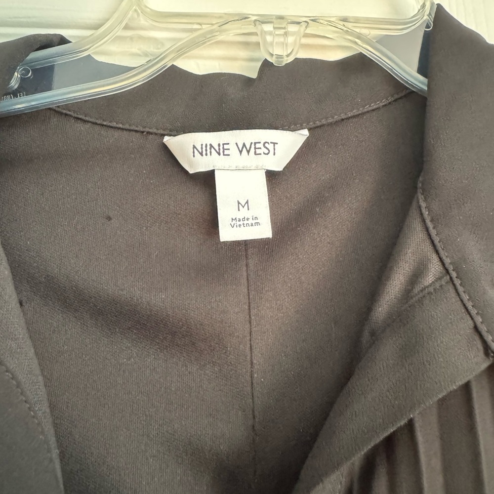 Nine West Charcoal Pleated Dress - Picture 3 of 3